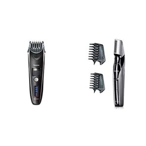 panasonic arc5 wet/dry electric shaver & trimmer for men, 16-d flexible pivoting head & auto cleaninwith wes9032p men's electric razor replacement inner blade & outer foil set