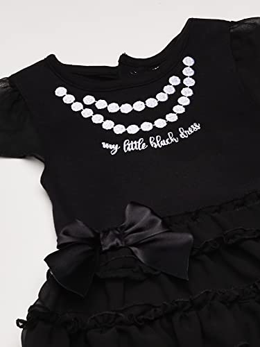 Gerber Baby Girls' Bodysuit with Tutu Skirt, Black Dress, 6-9 Months