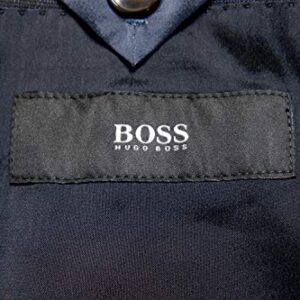 Hugo Boss "Huge6/Genius4WE Men's 100% Wool Three-Piece Suit US 40L IT 50L Blue