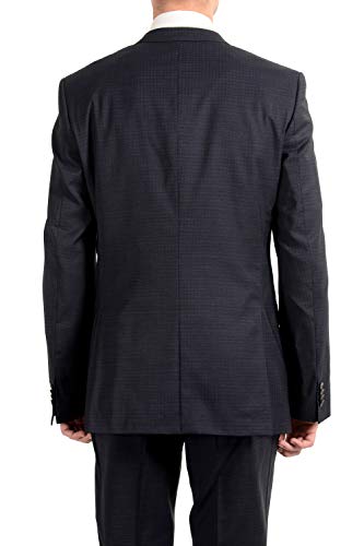 Hugo Boss "Huge6/Genius4WE Men's 100% Wool Three-Piece Suit US 40L IT 50L Blue