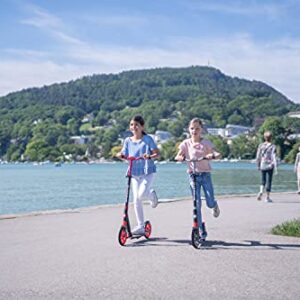 Globber 2 Wheel Kick Scooter for Teens and Adults Ages 41+ | Adjustable T-Bar Scooter with 3 Height Settings | Foldable Kick Scooter for Easy and Convinent Travel & Storage (Black & Grey)