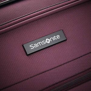 Samsonite Ascella X Softside Expandable Luggage with Spinners, Plum, Checked-Medium 25-Inch