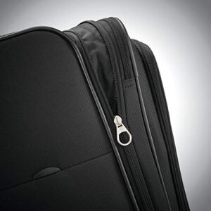Samsonite Ascella X Softside Expandable Luggage with Spinners, Black, Checked-Large 29-Inch
