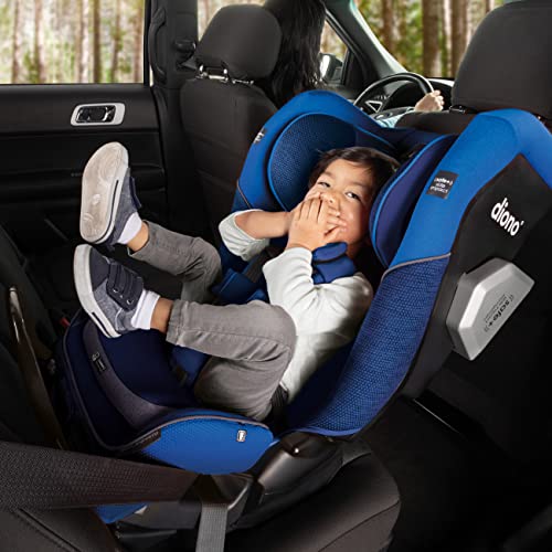 Diono Radian 3QXT 4-in-1 Rear and Forward Facing Convertible Car Seat, Safe Plus Engineering, 4 Stage Infant Protection, 10 Years 1 Car Seat, Slim Fit 3 Across, Blue Sky