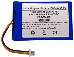 starnovo 1000mah 3.7v replacement battery for sony portable reader prs-600, prs-600/bc, prs-600/rc，sony a98927554931, a98941654402, a-1732-035-a