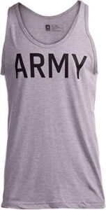 army pt style tank top | u.s. military physical training infantry workout sleeveless work out shirt, grey-(tankgry,l)