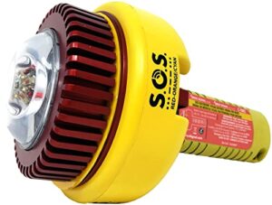 sirius signal c-1002 sos two-color/infrared led distress signal with daytime distress flag and whistle – uscg approved