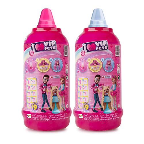 IMC Toys VIP Pets - Surprise Hair Reveal Doll - Series 1 Mousse Bottle - 2 Pack