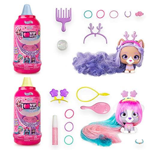 IMC Toys VIP Pets - Surprise Hair Reveal Doll - Series 1 Mousse Bottle - 2 Pack