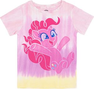 my little pony girls tie dye t-shirt - rainbow dash, pinkie pie, twilight sparkle, apple jack (6x-large, pinkie pie)