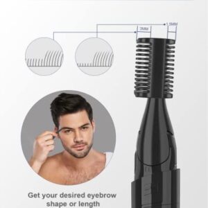 GAERUO Electric Eyebrow Trimmer, Painless Portable Eyebrow Shaper Trimmer Kit for Women Men, Eyebrow Hair Trimmer with Battery for Face Lips Armpit Leg Body