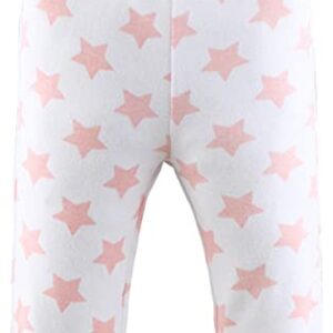 The Peanutshell Baby Girl Pants Set | 5 Pack in Newborn to 24 Month Sizes | Floral, Pink, White, Stars (as1, Age, 12_Months)