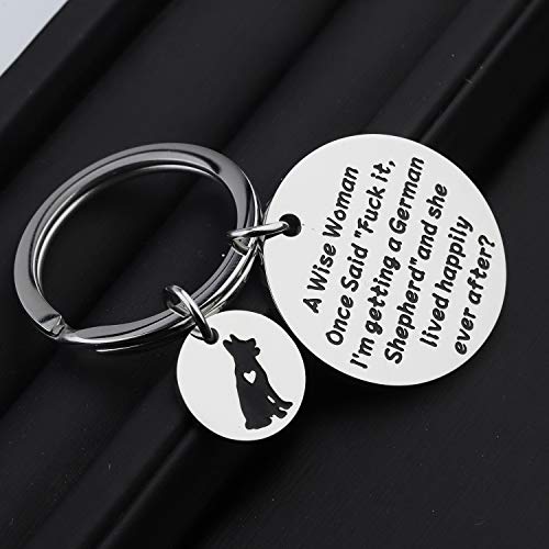 TGBJE German Shepherd Gift A Wise Women Getting a German Shepherd She Lived Happily Ever After German Shepherd Mom/Dad Gift (German Shepherd)