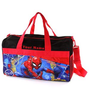personalized licensed kids duffel bag - marvel spiderman
