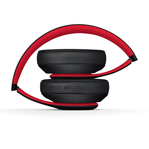 Beats Studio3 Wireless Noise Cancelling Over-Ear Headphones - Apple W1 Headphone Chip, Class 1 Bluetooth, 22 Hours of Listening Time, Built-in Microphone - Defiant Black-Red