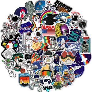 100pcs Space Stickers for Water Bottle Laptop,Waterproof Vinyl NASA Stickers Pack, Space Theme Gifts for Adults Teens Kids Boys Stickers for Ipad MacBook Skateboard Decals