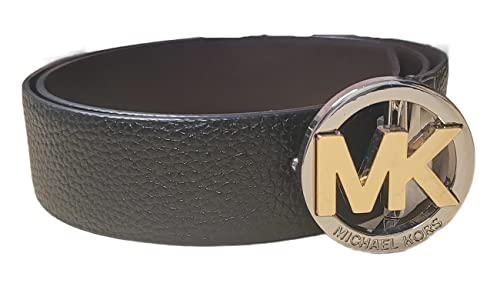 Michael Kors 29951804C Black/Brown Leather Two Tone Buckle Women's Reversible Belt (Medium)