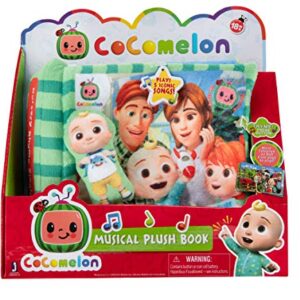 CoComelon Nursery Rhyme Singing Time Plush Book, Featuring Tethered JJ Plush Character Toy, for JJ’s Daily Musical Adventures – Books for Babies and Young Children