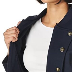 Tommy Hilfiger Women's Casual Band Jacket, Fall Fashion, Sky CAPT, Small