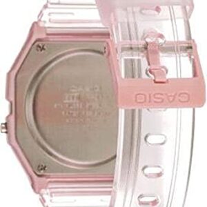 Casio F-91WS-4EF Unisex Transparent Silicone Pink Watch