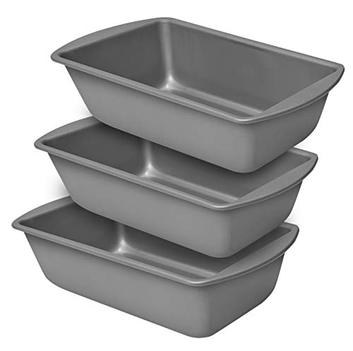 G & S Metal Products Company Baker Eze Large Loaf Pan, Set of 3, BE360-4