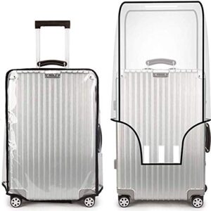 Joyden DUXAA Luggage Protector Suitcase Cover Clear PVC Suitcase Cover Protectors Luggage Cover Waterproof for Wheeled Suitcase Fits Most 20" 22" 24" 26" 28" 30" (28 In)