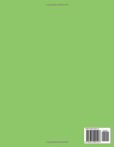 Notebook: Blank | Main subject book | For homeschooling | Customizable blank cover | Light green cover