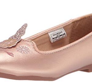 OshKosh B'Gosh girls Perl Ballet Flat, Blush, 7 Toddler US