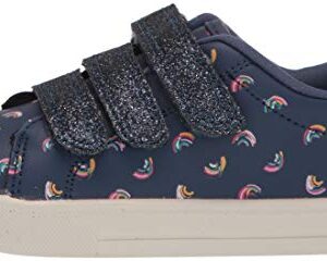 OshKosh B'Gosh girls Garland Sneaker, Navy, 4 Toddler US