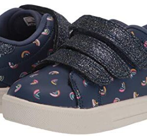 OshKosh B'Gosh girls Garland Sneaker, Navy, 4 Toddler US