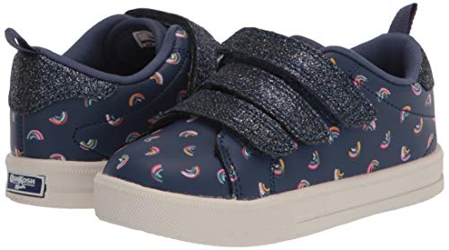 OshKosh B'Gosh girls Garland Sneaker, Navy, 4 Toddler US