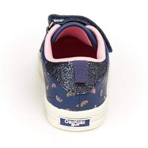 OshKosh B'Gosh girls Garland Sneaker, Navy, 4 Toddler US