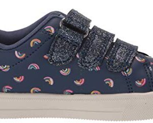 OshKosh B'Gosh girls Garland Sneaker, Navy, 4 Toddler US