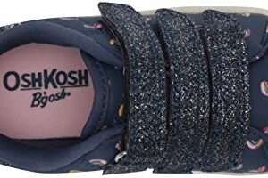 OshKosh B'Gosh girls Garland Sneaker, Navy, 4 Toddler US