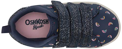 OshKosh B'Gosh girls Garland Sneaker, Navy, 4 Toddler US