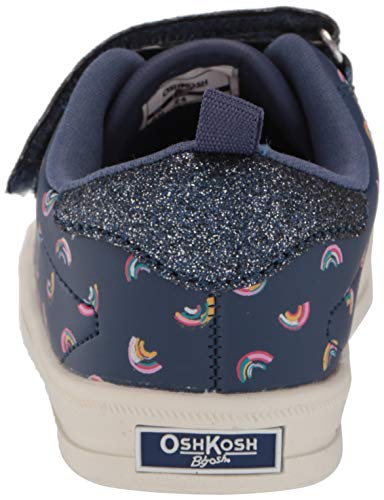 OshKosh B'Gosh girls Garland Sneaker, Navy, 4 Toddler US