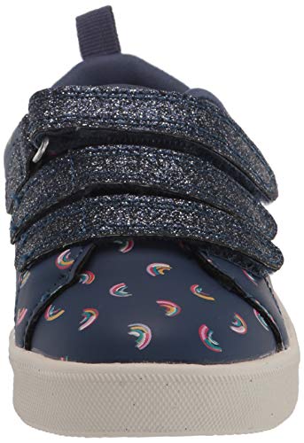 OshKosh B'Gosh girls Garland Sneaker, Navy, 4 Toddler US