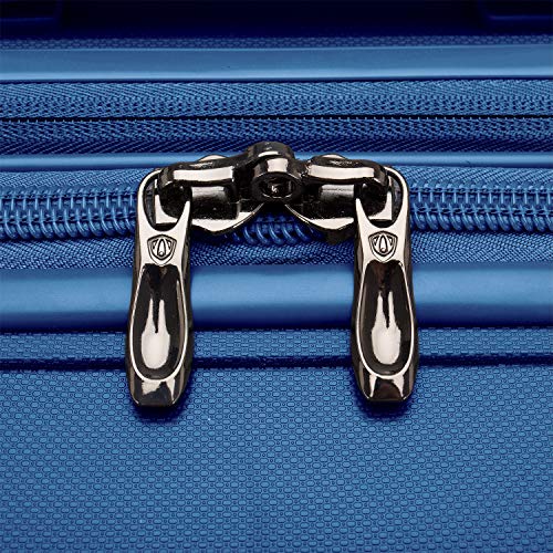 Traveler's Choice Pagosa Indestructible Hardshell Expandable Spinner Luggage, Navy, Carry-on