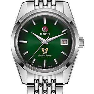 Rado Golden Horse Swiss Automatic Watch with Stainless Steel Strap, Silver, 21 (Model: R33930313), Green