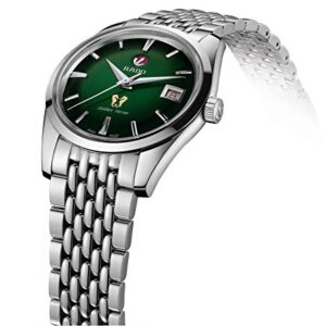 Rado Golden Horse Swiss Automatic Watch with Stainless Steel Strap, Silver, 21 (Model: R33930313), Green