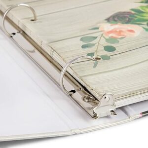 3 Ring Binder for Recipes with 12 Divider Tabs, 2-Sided Pocket, and 2 Sets of Sticker Sheets (10 x 11.5 in)