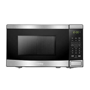 danby dbmw0721bbs countertop microwave, stainless steel