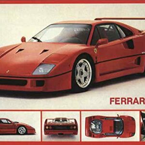 Ferrari F40 Cars Original Vintage Postcard