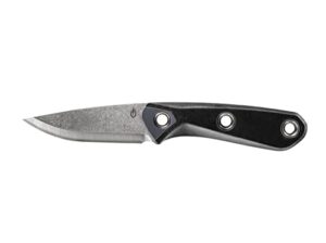 gerber gear principle - fixed blade knife for camping, fishing & hunting gear - black