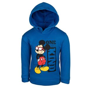 disney mickey mouse toddler boys fleece pullover hoodie blue 2t