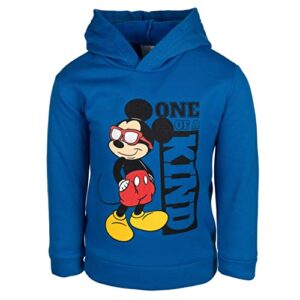 Disney Mickey Mouse Toddler Boys Fleece Pullover Hoodie Blue 2T