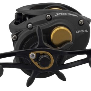 Lew's Classic Pro Speed Spool SLP 7.5:1 Left Hand Baitcast Reel Clam Pack,Black,Gold