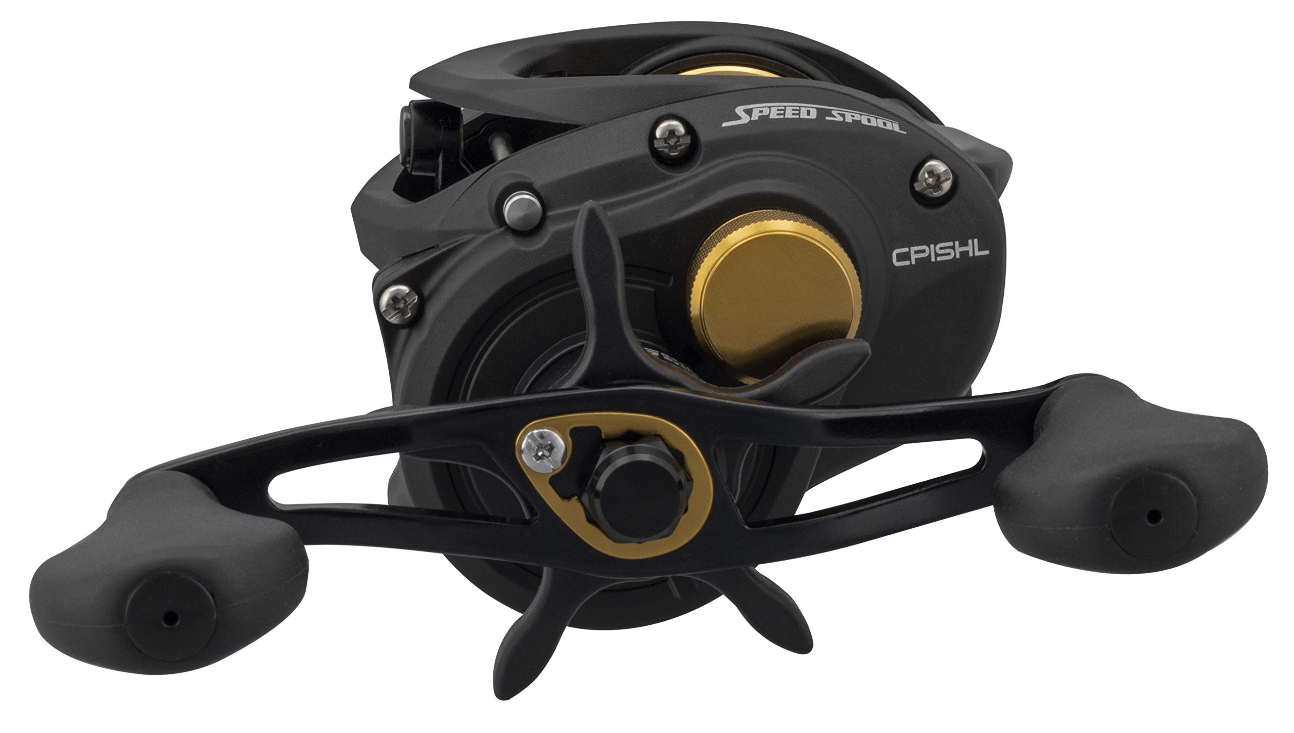 Lew's Classic Pro Speed Spool SLP 7.5:1 Left Hand Baitcast Reel Clam Pack,Black,Gold