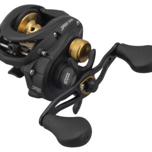 Lew's Classic Pro Speed Spool SLP 7.5:1 Left Hand Baitcast Reel Clam Pack,Black,Gold