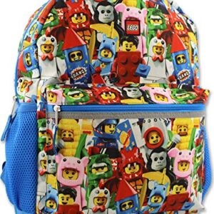 Lego Minifigures Boy's Girl's 16 Inch School Backpack (One Size, Lego Minifigures)